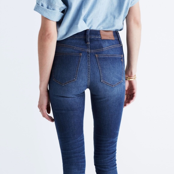 Madewell 9” High-Riser Skinny Jeans in Polly wash - Picture 3 of 6